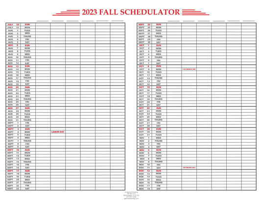 Schedulators 2023-2024 School Year (EM-100)